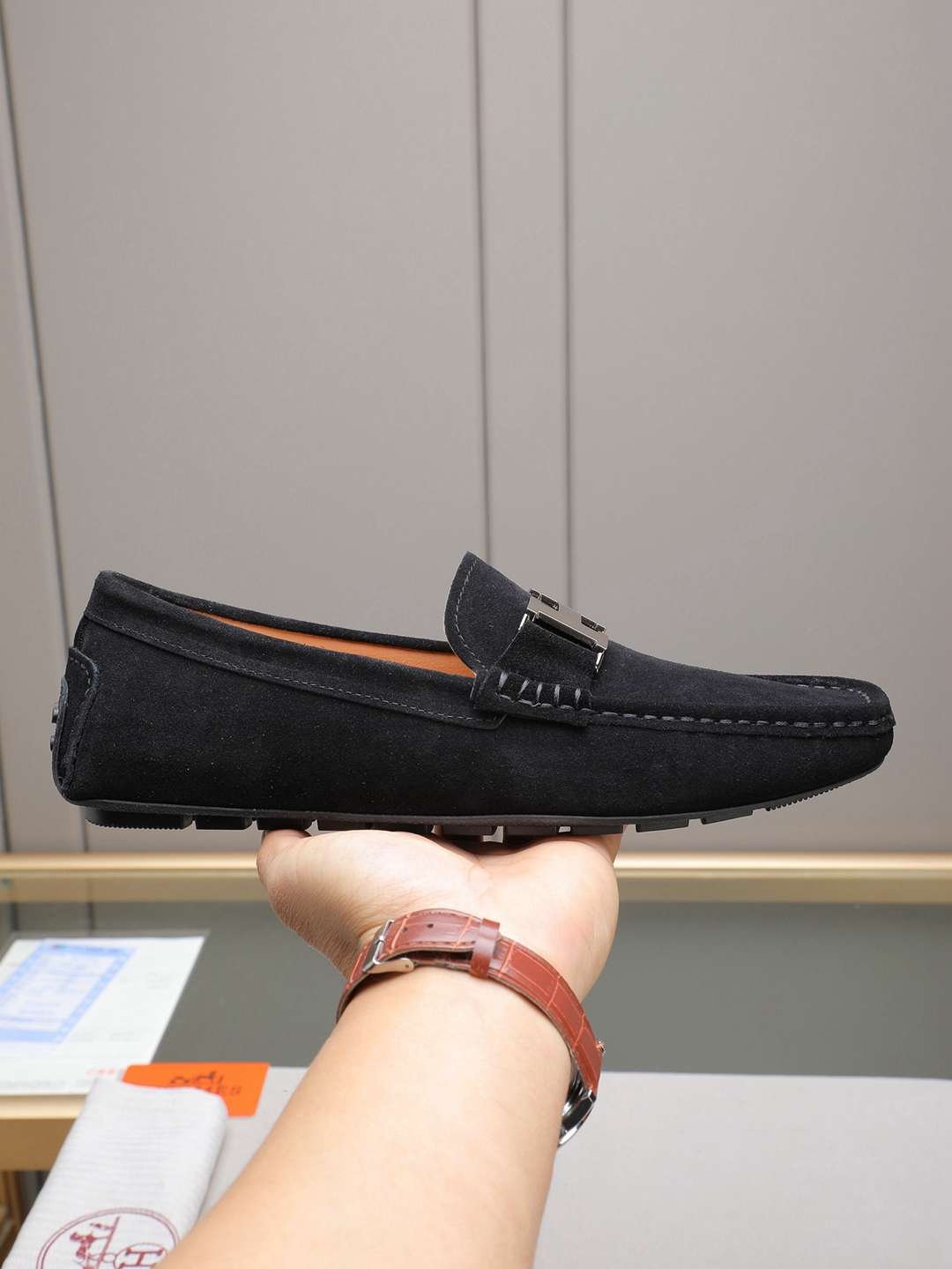 Hermes Men's Leather Sneakers 1308220
