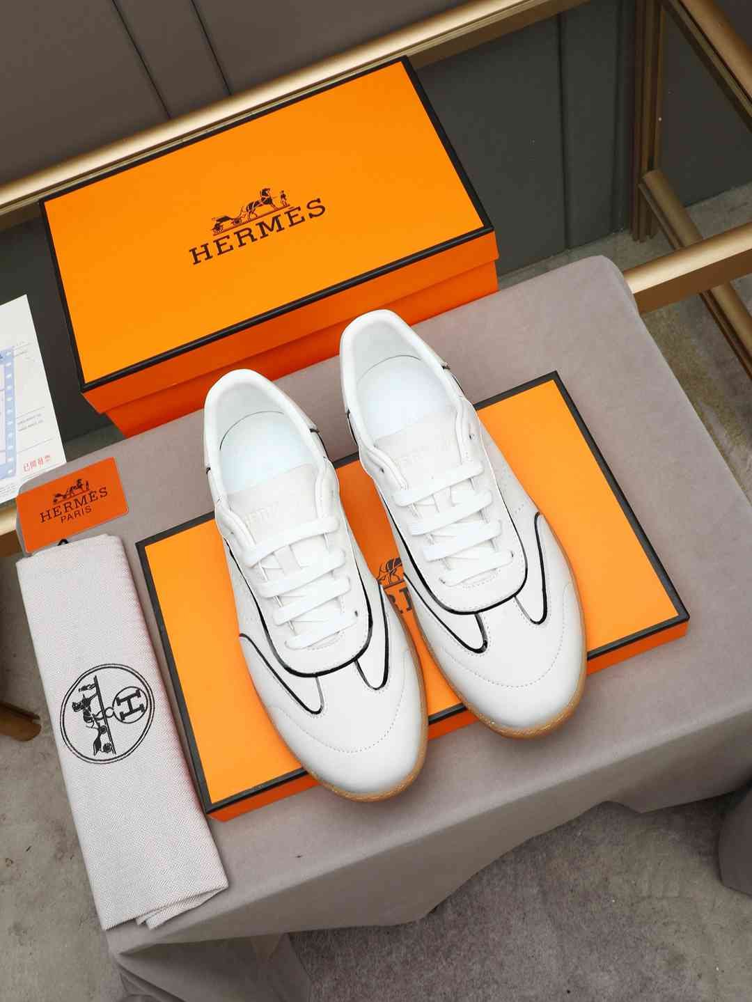 Hermes OK Trainer Sneakers White Colorway 1 1308240-1