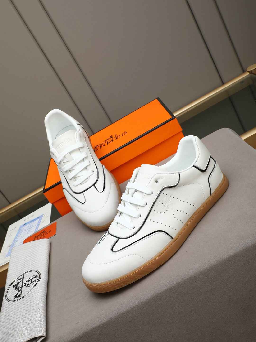 Hermes OK Trainer Sneakers White Colorway 1 1308240-1