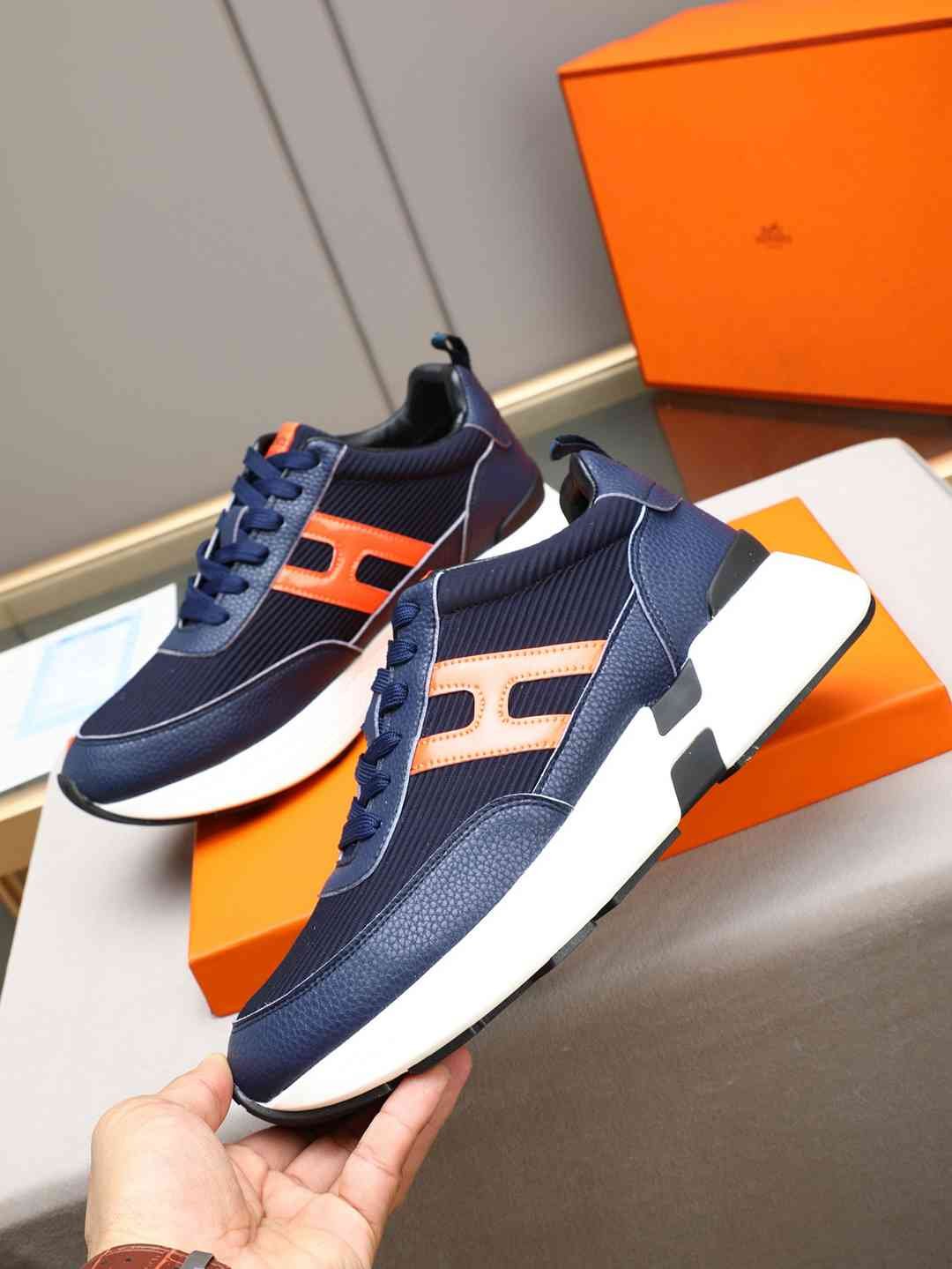 Hermes Men’s Bouncing Sneakers Contrast Colorway 2 1308270-2