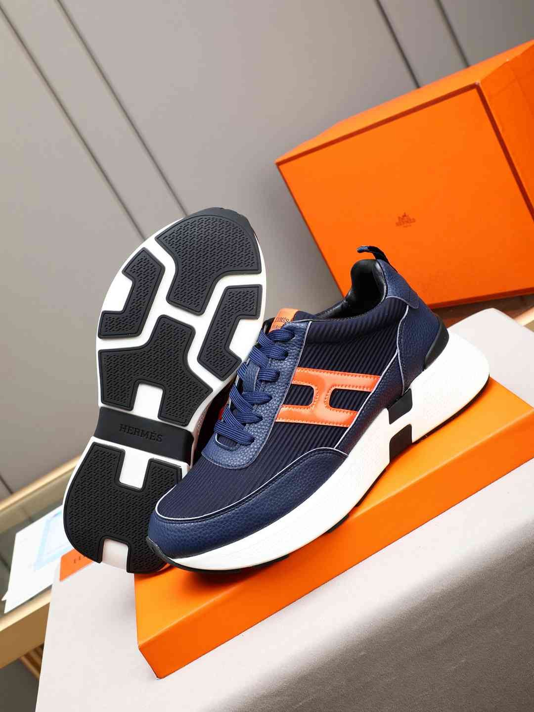Hermes Men’s Bouncing Sneakers Contrast Colorway 2 1308270-2