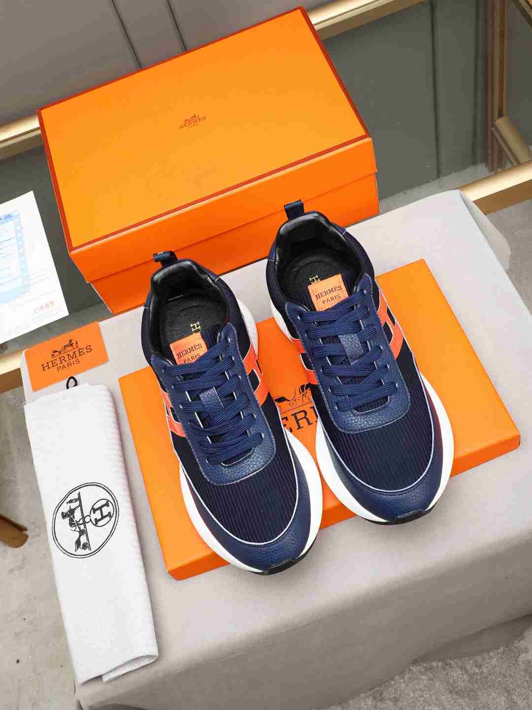 Hermes Men’s Bouncing Sneakers Contrast Colorway 2 1308270-2