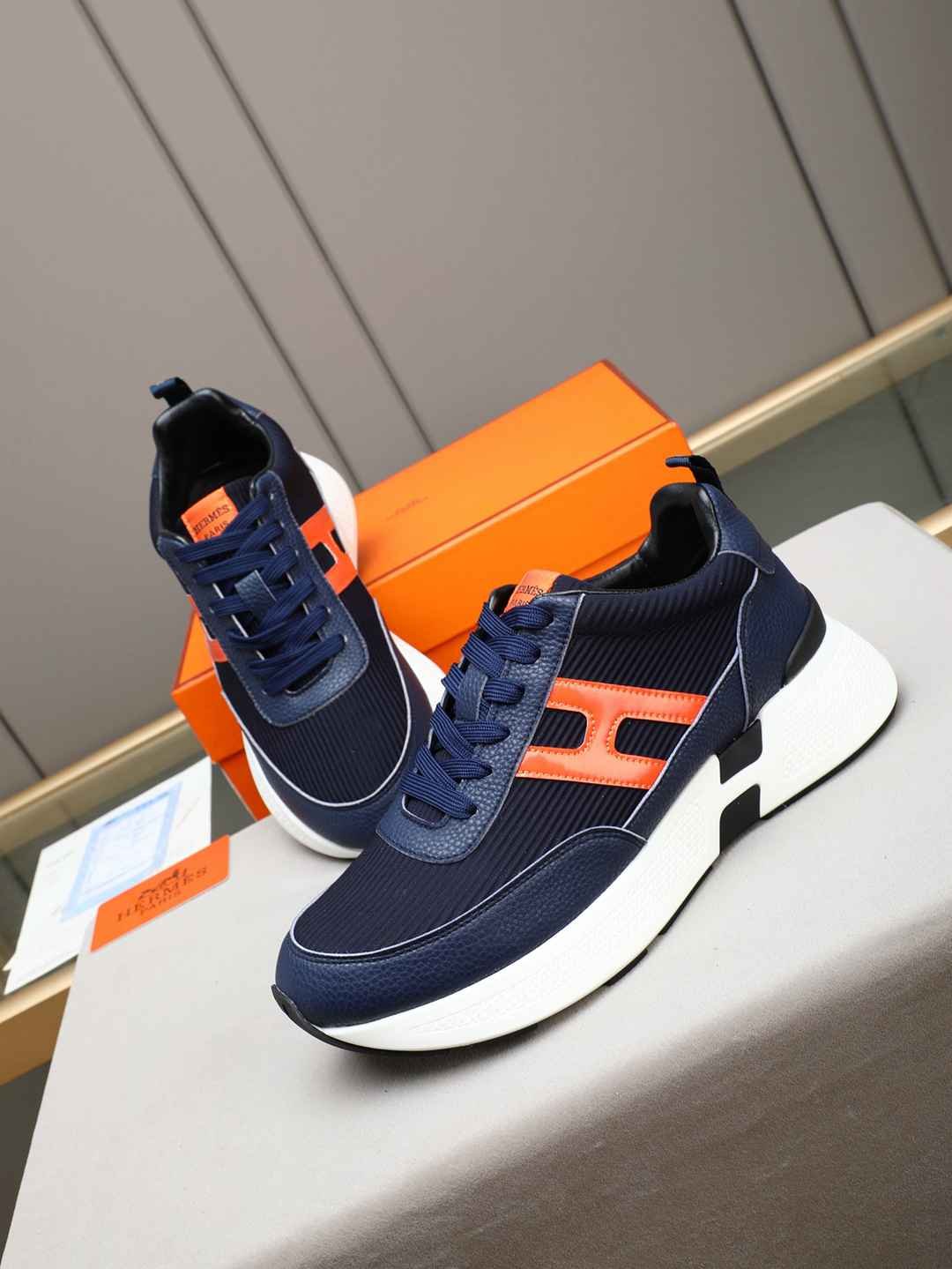 Hermes Men’s Bouncing Sneakers Contrast Colorway 2 1308270-2