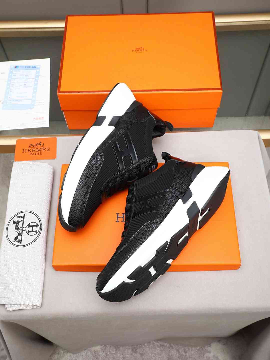 Hermes Men’s Bouncing Sneakers Contrast Colorway 1 1308270-1