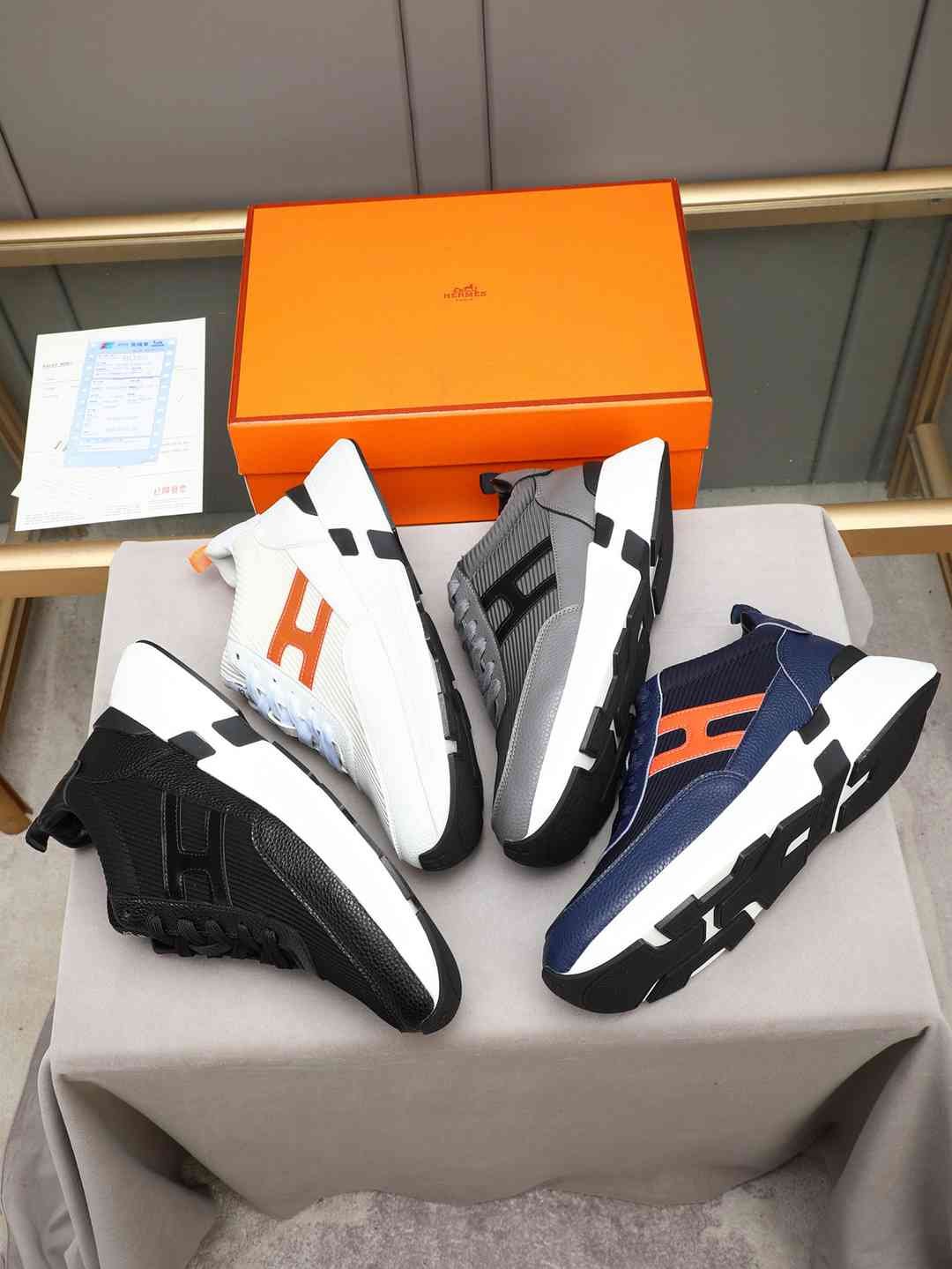 Hermes Men’s Bouncing Sneakers Contrast Colorway 1 1308270-1