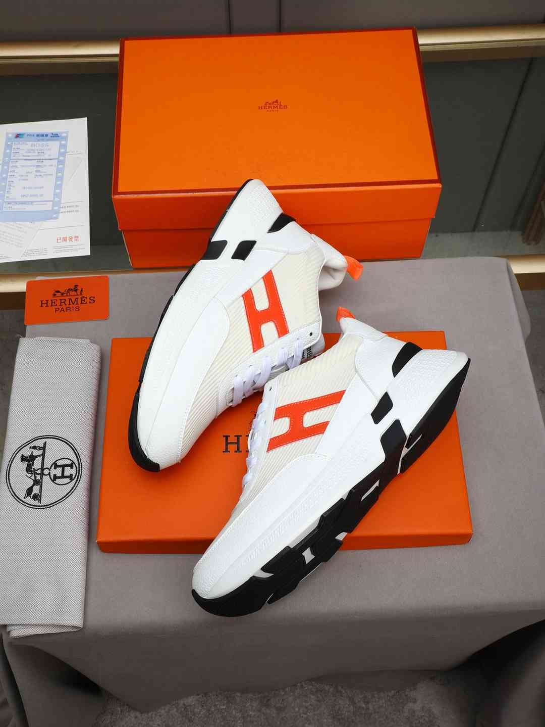 Hermes Men’s Bouncing Sneakers Contrast 1308270