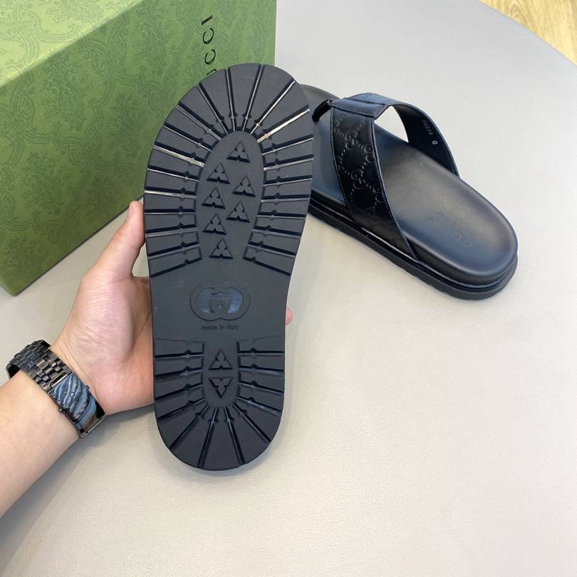 Gucci Men’s Canvas Slides Colorway 27 1628190-27