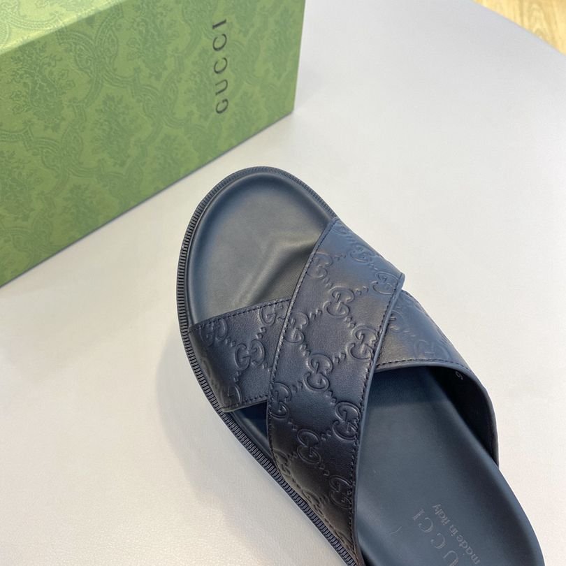 Gucci Men’s Canvas Slides Colorway 26 1628190-26