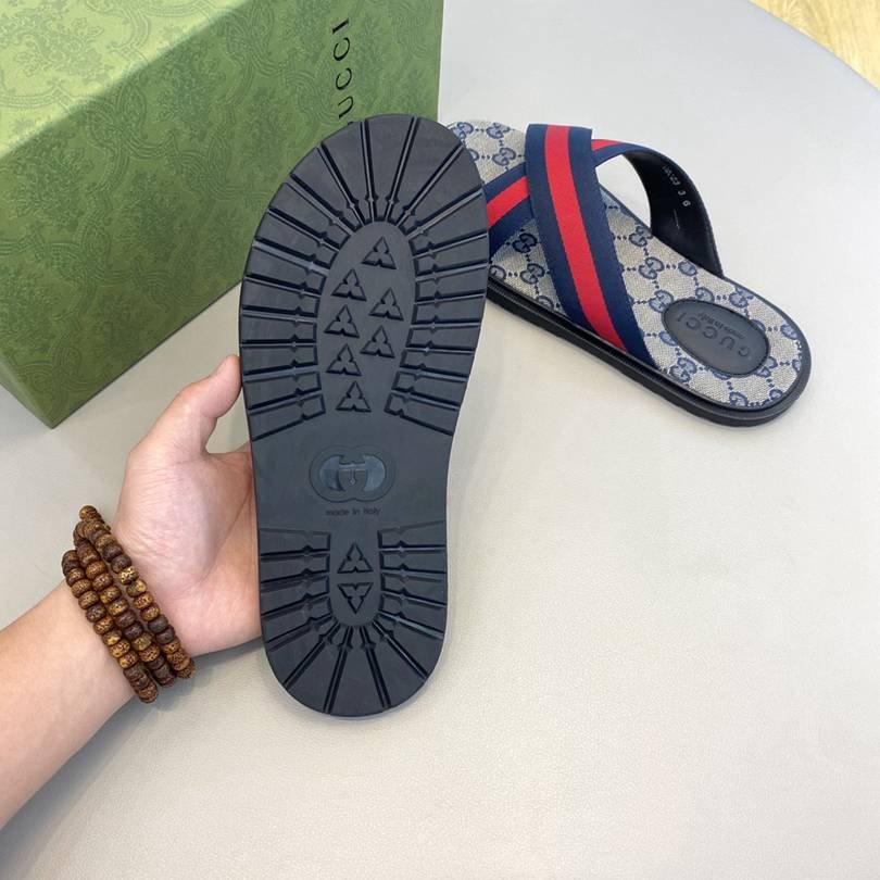 Gucci Men’s Canvas Slides Colorway 22 1628190-22