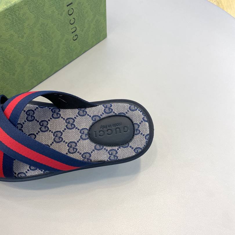 Gucci Men's Canvas Slides Colorway 22 1628190-22