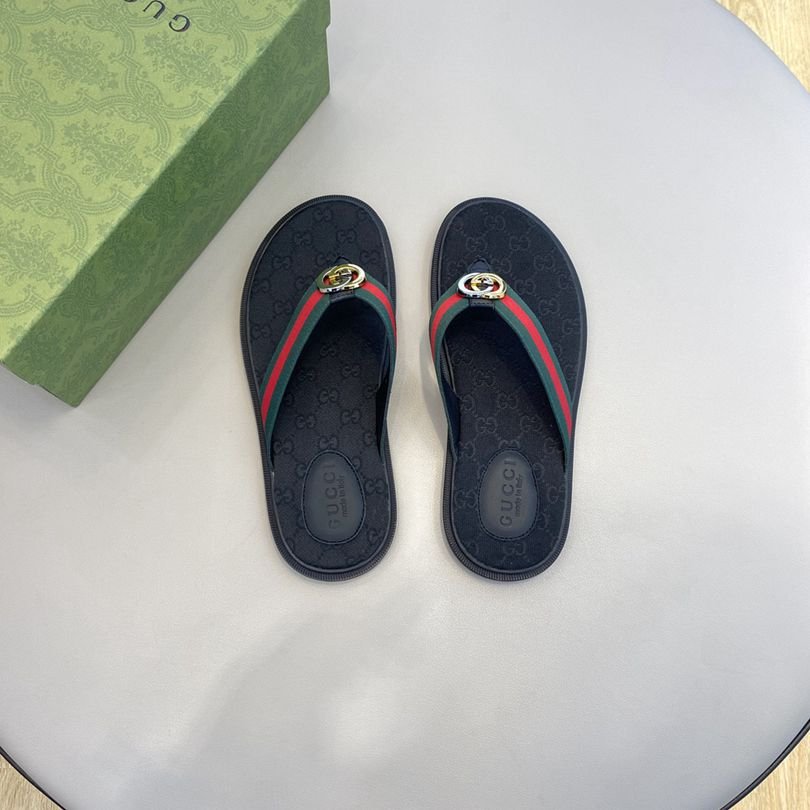 Gucci Men’s Canvas Slides Colorway 16 1628190-16