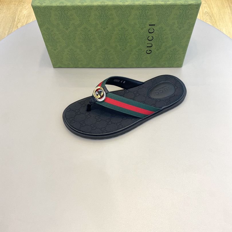 Gucci Men’s Canvas Slides Colorway 16 1628190-16