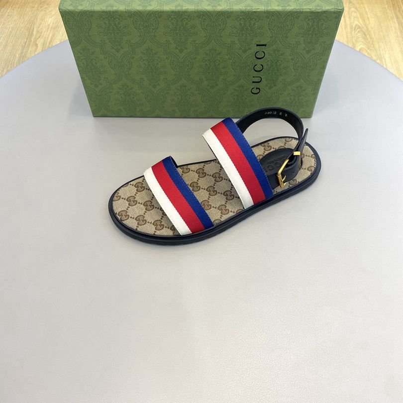 Gucci Men’s Canvas Slides Colorway 12 1628190-12