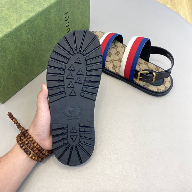 Gucci Men’s Canvas Slides Colorway 12 1628190-12