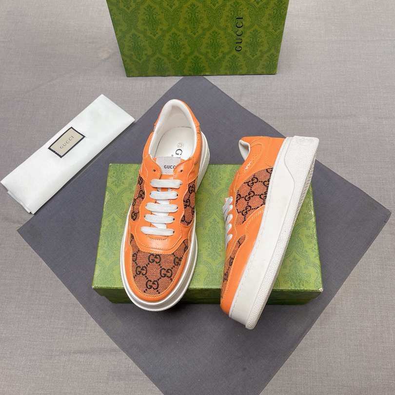 Gucci Men’s Genuine leather finish Court Sneakers Colorway 7 1628230-7