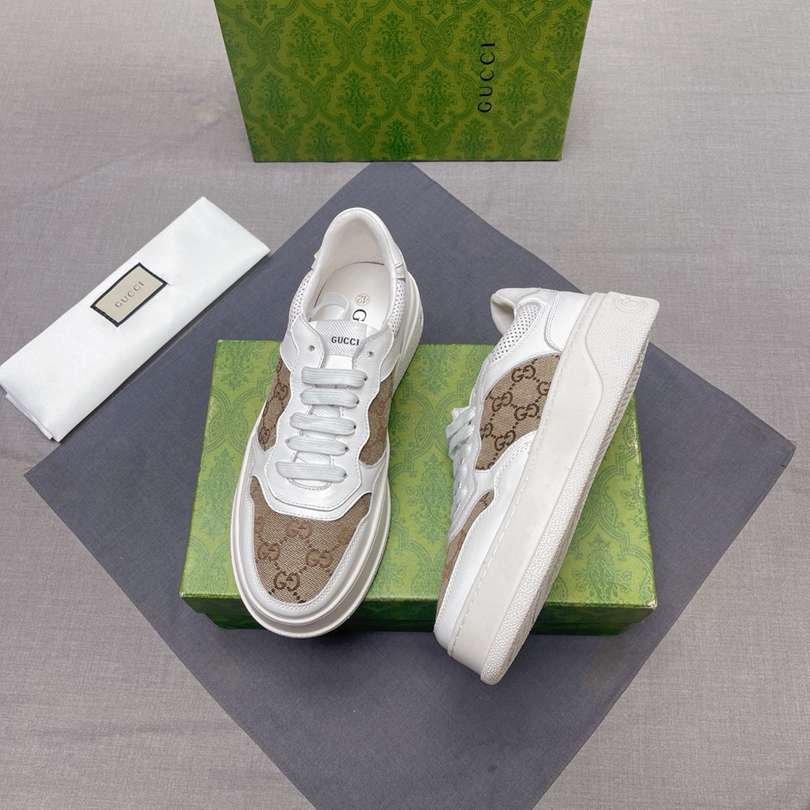 Gucci Men’s Genuine leather finish Court Sneakers Colorway 5 1628230-5