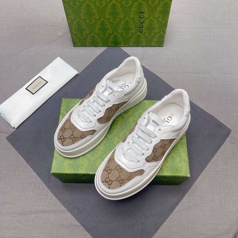 Gucci Men’s Genuine leather finish Court Sneakers Colorway 5 1628230-5