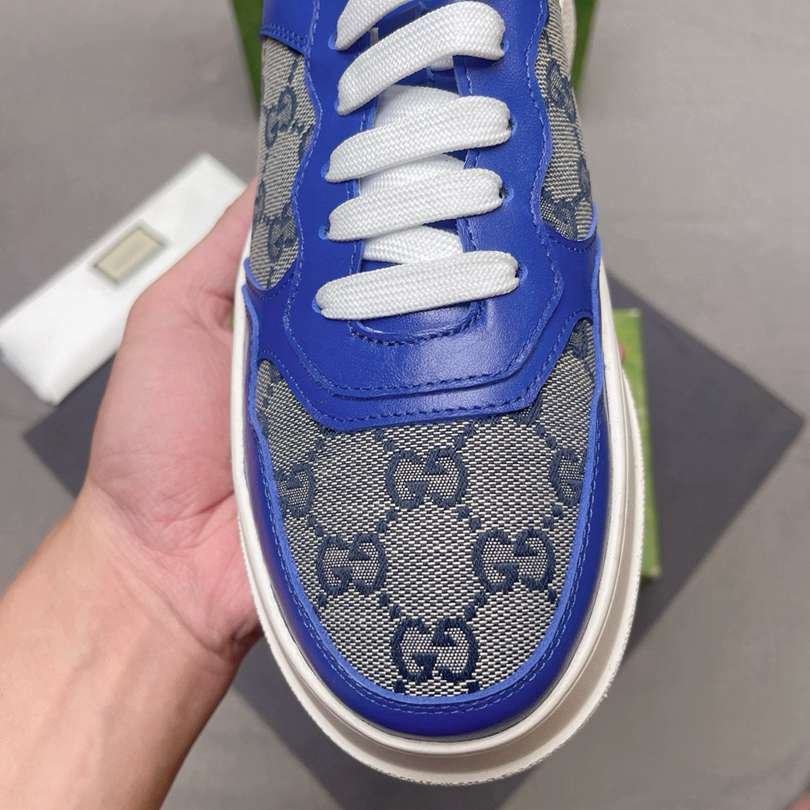 Gucci Men’s Genuine leather finish Court Sneakers Colorway 4 1628230-4
