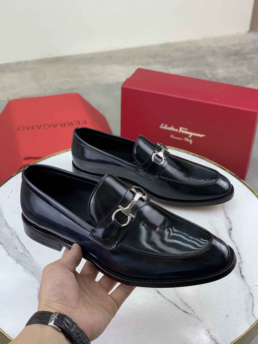 Ferragamo Salvatore Dress Shoes Blue Colorway 3 1081500-3