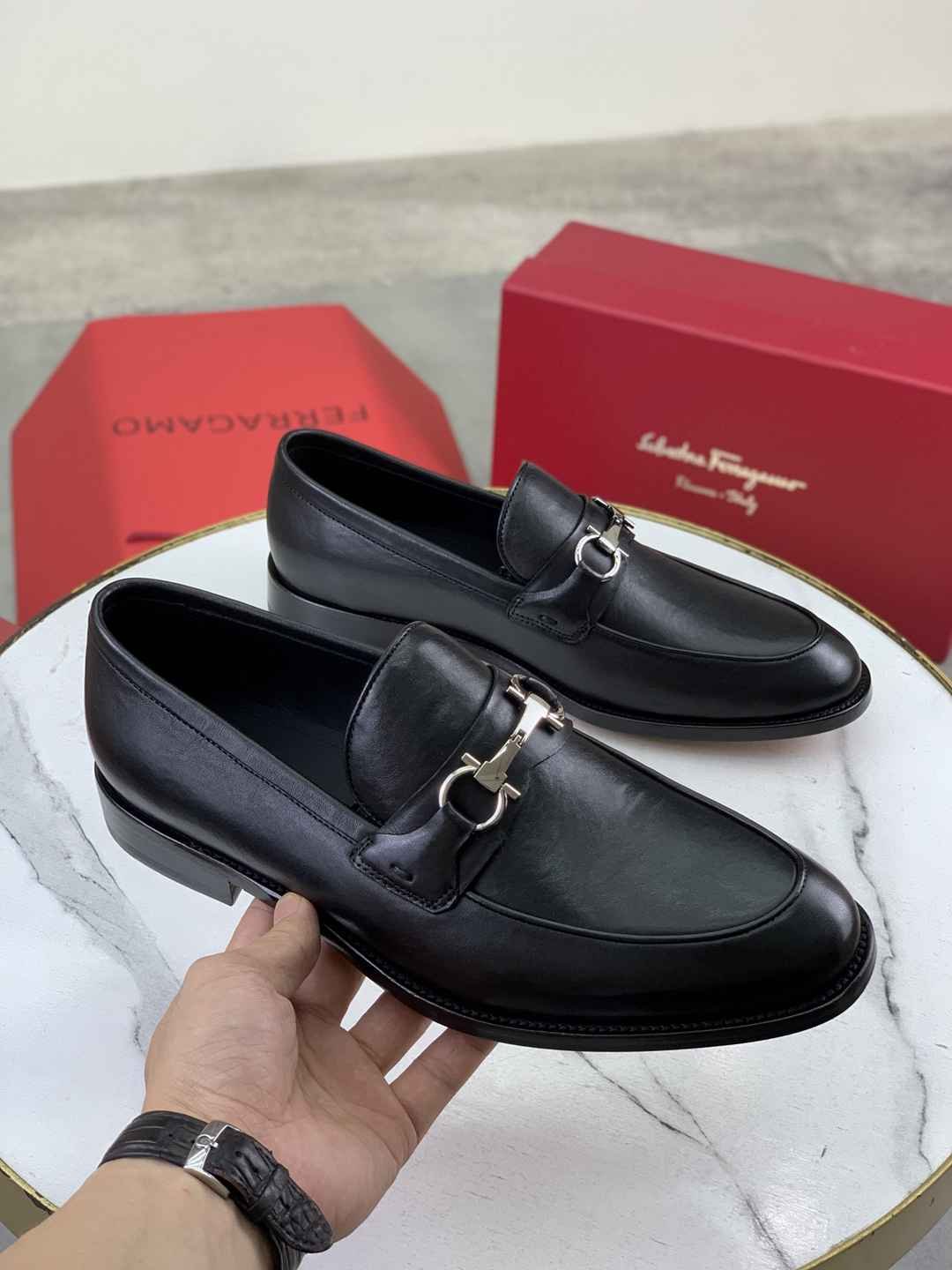 Ferragamo Salvatore Dress Shoes Blue 1081500